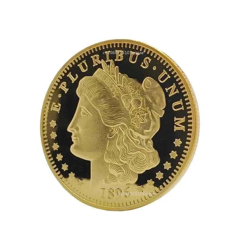Fashion Morgan Dollar Coin Commemorative Coin Bitcoin Commemorative Medal Scenic Area Coin Home Activity Decoration Gift