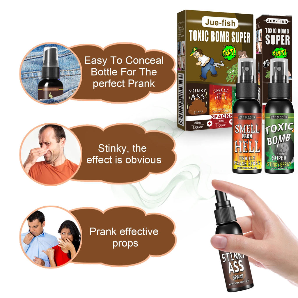 Novelties Liquid Fart Gag Prank Joke Spray Can Stink Bomb Smelly Stinky Gas Joke Sprinkle Prank Family Entertainment Supply by Big Tim's Magic Emporium