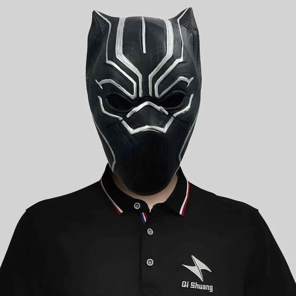Cosplay Movie Helmet Movie Props Live Black Panther Mask Christmas Roleplaying Mask Silicone Realistic Mask Cosplay Panther Mask