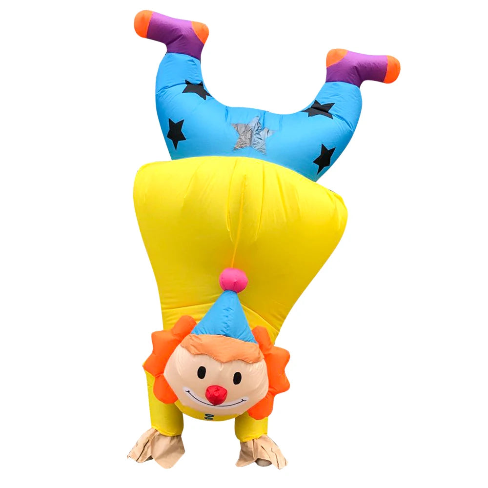 New clown inflatable costume, funny suit, mascot Purim, Halloween and Christmas party Cosplay costume for adults, with multiple - Big Tim's Magic Emporium