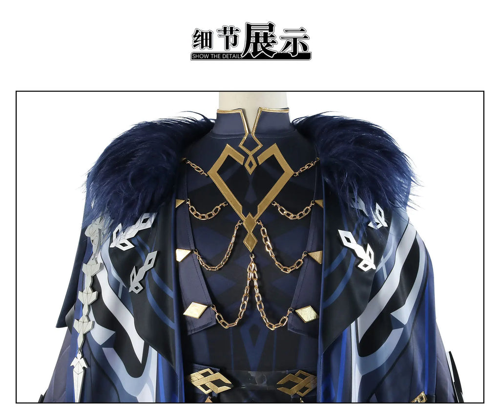 Il Capitano Cosplay Costume | Cloak, Uniform & Mask Set | Genshin Impact - Big Tim's Magic Emporium