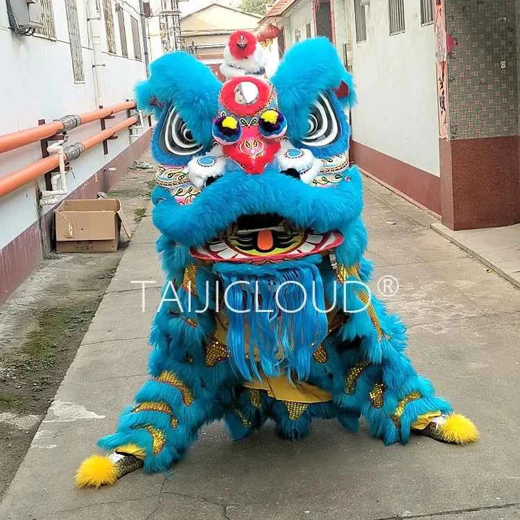 Southern Lion Dance Props for Adults, Double Performance Use, Wool Dragon Lantern, Authentic Lion Awakening Props.