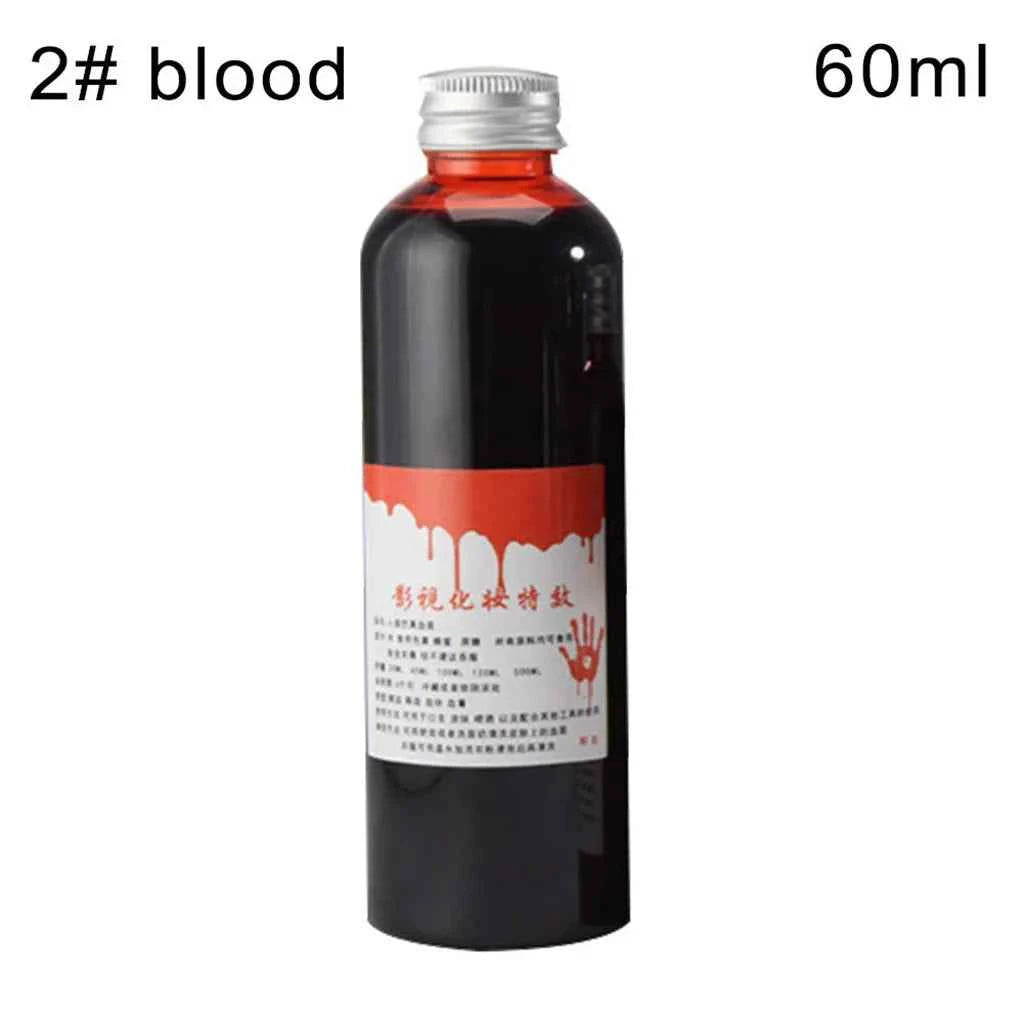30/60/100ML Halloween Props Plasma Horror Fake Blood Gel Props Halloween Emulation Makeup Blood Cosplay Prank Fake Blood Props