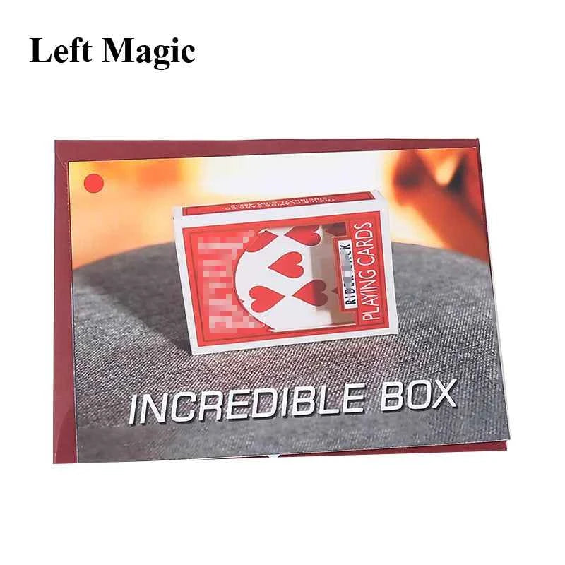 Incredible Box Poker Magic Tricks Card Appearing From Empty Box Magician Close Up Street Illusions Gimmicks Mentalism Props