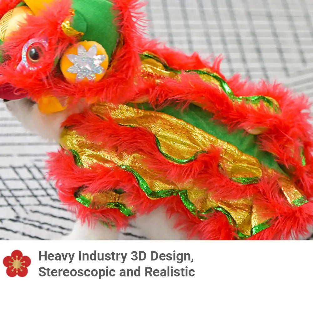Pet Lion Dance Costume Dance Dog Costume Chinese New Year Pet Costume Dog Clothes For Pet New Year Spring Festival Dress Up