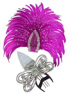 The Stardust Empress Dionysia – White Feather Carnival & Masque Ball Headdress