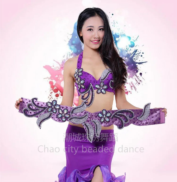 Customized Halloween Belly Dance Costume Set | Exotic Dancewear with Big Skirt - Big Tim's Magic Emporium