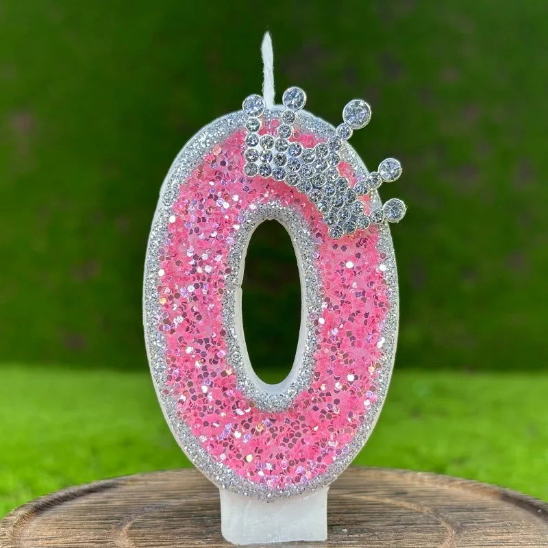 Cake Party Decoration DIY Birthday, Crown Creative Digital Birthday Candles