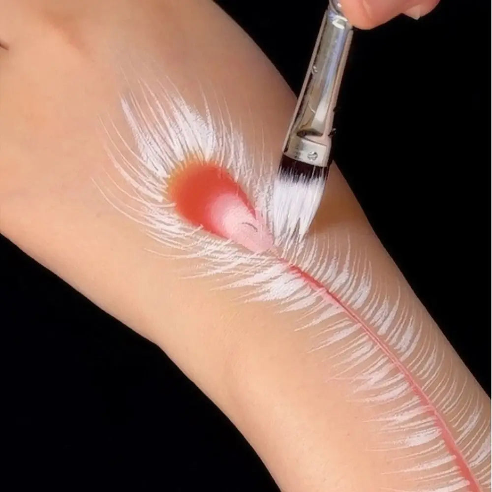 Body Pinting Face Body Art Paint Multifunctional Wooden Handle Drawing Art Pen with Storage Box Portable Oil Painting Brushes