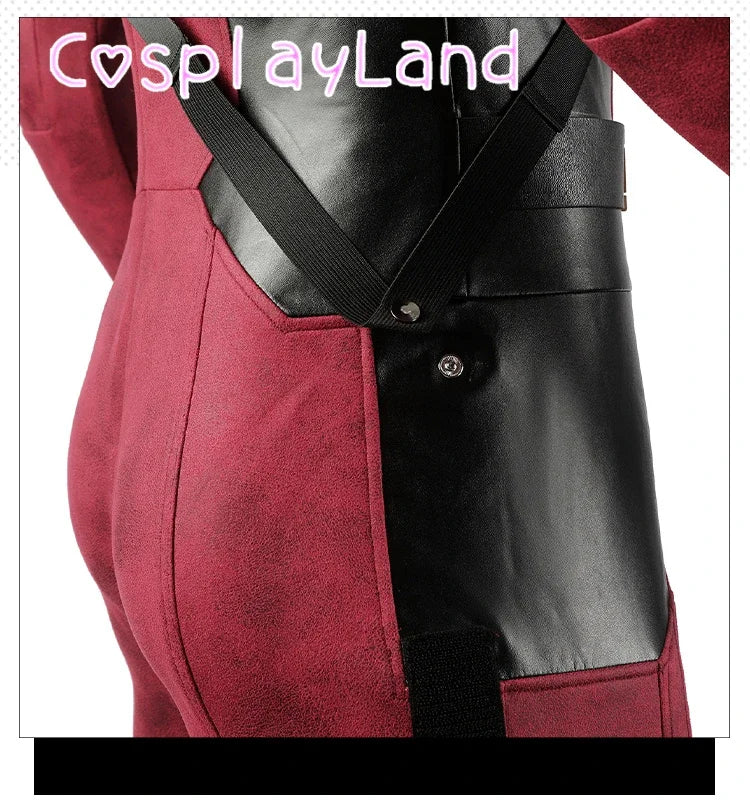 New Arrival DP3 Mr. Pool Cosplay Costume Hero Complete Clothes Red Leather Men Jumpsuit Halloween Carnival Christmas Outfit - Big Tim's Magic Emporium
