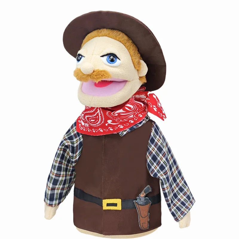 Cute Cartoon Profession Series Hand Puppet Plush Doctor Police Officer Nurse Teacher Job Puppet Ventriloquism Doll - Big Tim's Magic Emporium