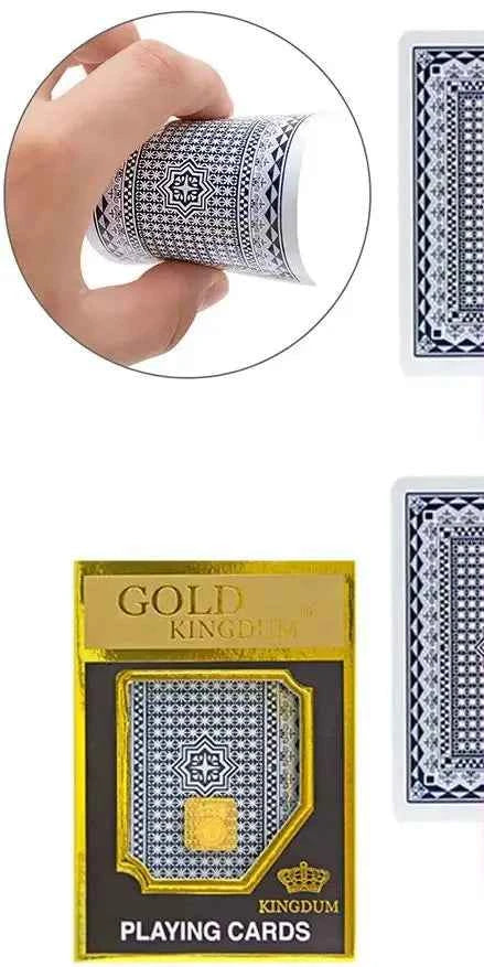 Marked Cards For UV Contact Lenses Magic Plastic Deck Funny Game Gold kingdum Anti Cheating Poker  Board Game