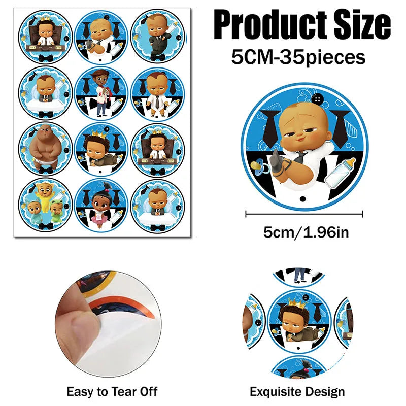 Boss Baby Theme Disposable Party Cake Topper Birthday Party Cake Topper Cake Park Party Decoration Baby Shower Party Supplies - Big Tim's Magic Emporium