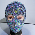 Super Shiny Rhinestone Full Face Headwear Mask