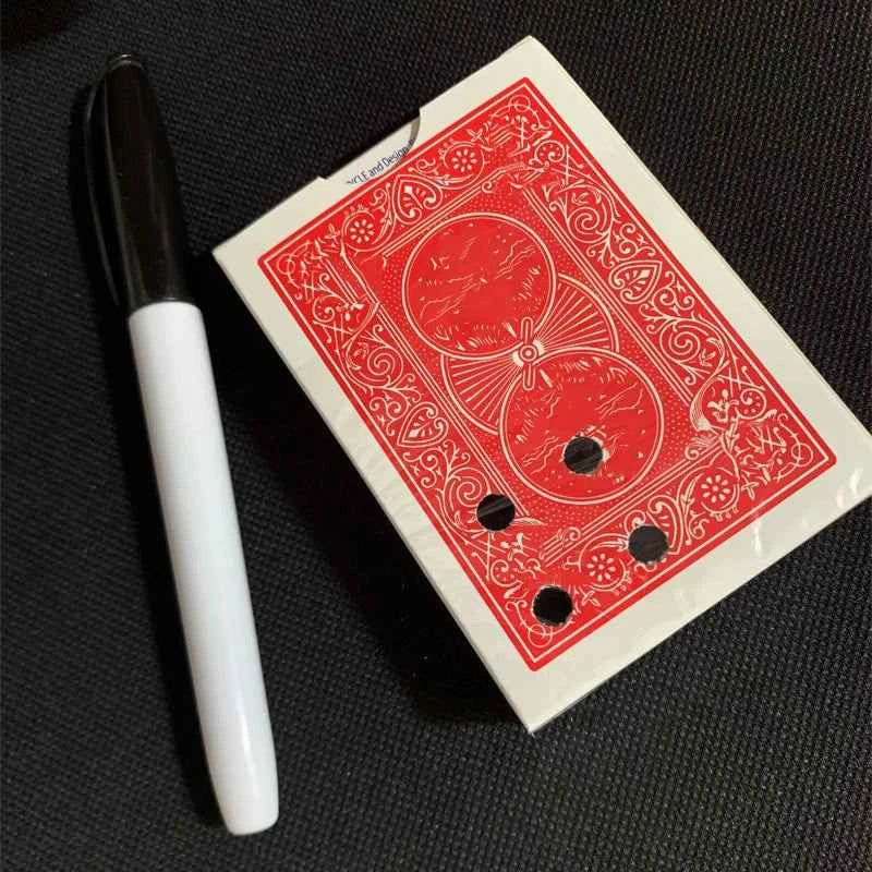 Little Holes by Roddy McGhie Magic Tricks Visual Moving Hole Black Hole Jumping Magia Close-up Illusions Gimmicks Mentalism Prop