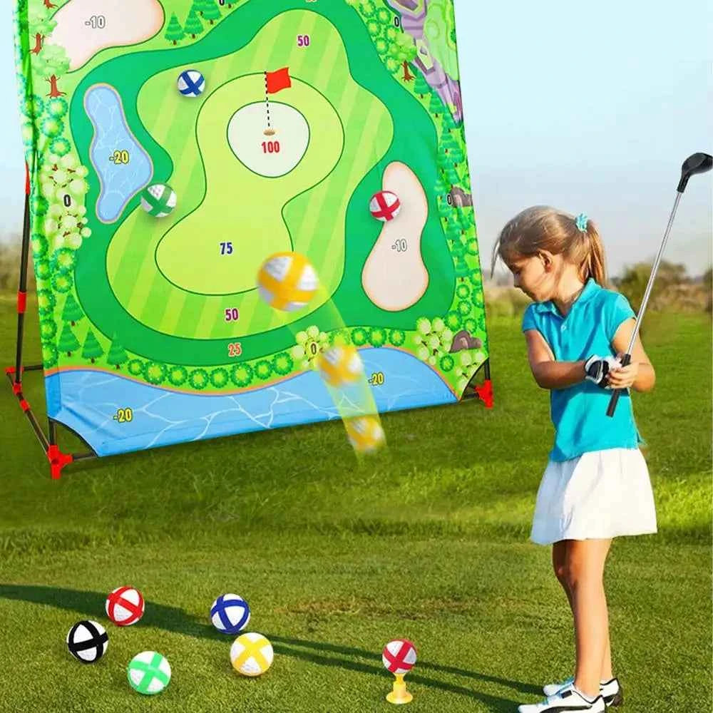 Battle Golf Chipping Game Golf Hitting Mat Sports Activities Putting Practice Toy Swing Training Tool for Home Backyard