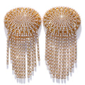 Sparkly Glass Crystal Rhinestone Tassel Nipple Pasties Rave Body Jewelry