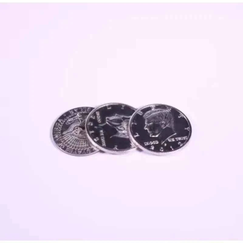 1Pc Magnetic Flipper Coin Butterfly Coin Magic Trick Money Magic Prop for Close-Up Street Stage Magicians