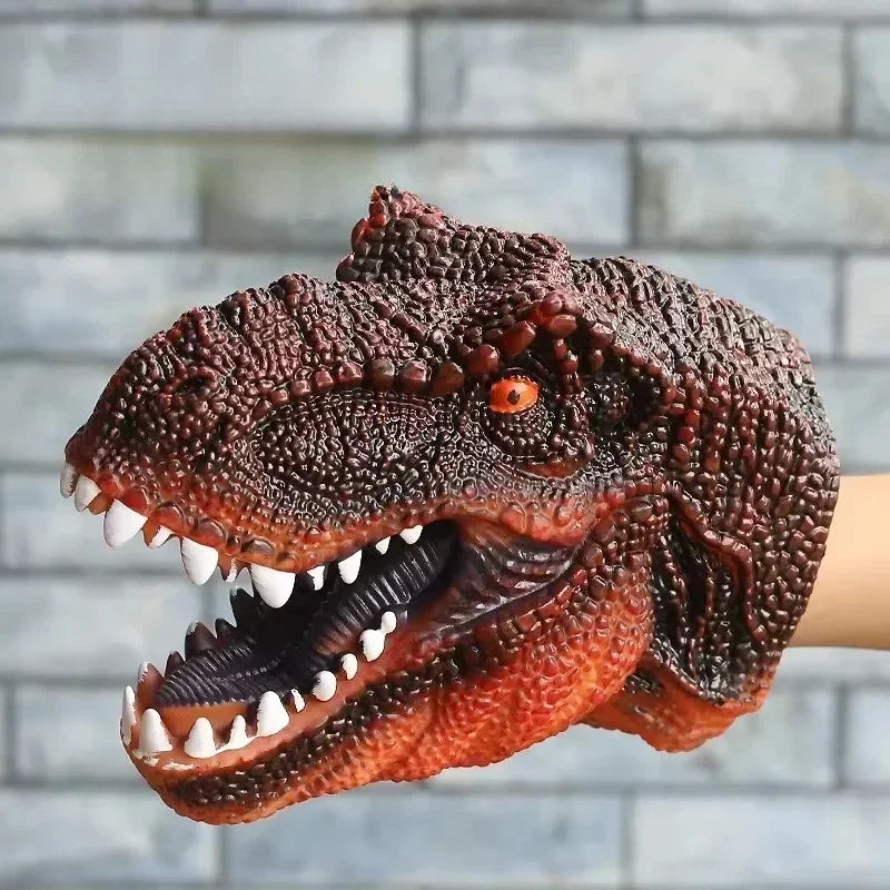 Hand Puppets Dinosaur head Model Toy T-Rex Dino Park Dolls Dinosaur Worlds Soft Toy for Gifts - Big Tim's Magic Emporium