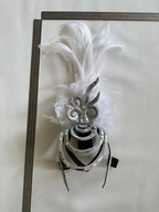 The Stardust Dionysia – Pure White Feather Carnival & Masque Ball Headdress
