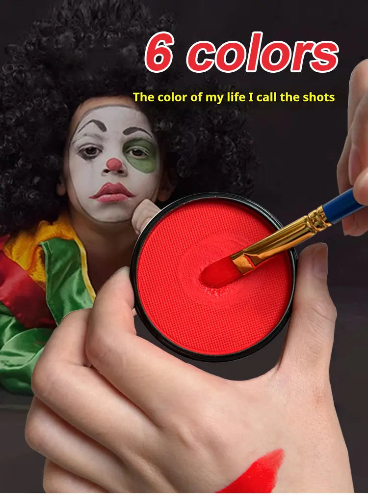 Face body Painting waterproof 6 colors Water Based Nontoxic Body Art kids Festival Fancy Dress Paint Body & Face Paint make up