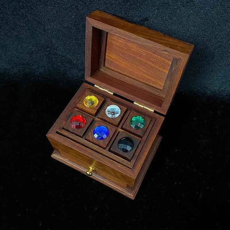 Amazing Jewelry Box Magic Tricks Prediction Magia Predict Chosen Color Stone Magician Close Up Illusions Gimmick Mentalism Props