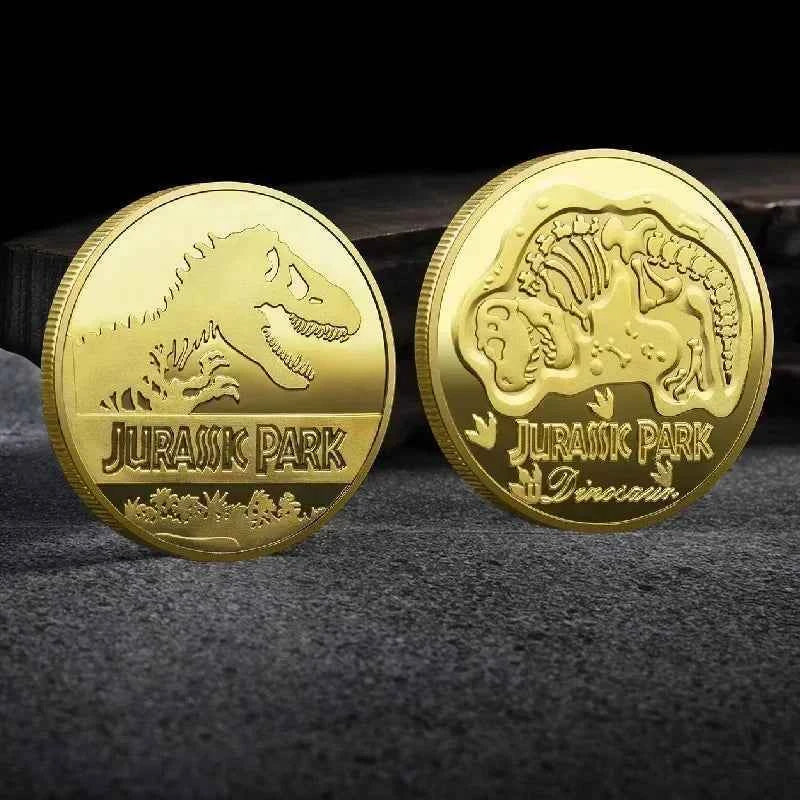 Souvenir Coin REPLICA Commemorative Coins Medallion Badges Coins Jurassic Park Dinosaurs Coins