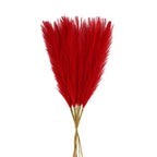 Deluxe Artificial Pampas Grass Fluffy Boho Floral Stem Set