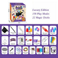Magic Tricks Kit Beginner Children Magic Set with Performance Props Interactive Playing Cards Illusion Toys Close-up Magic Props