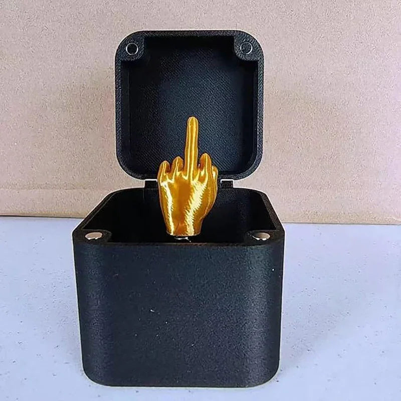 Home Decoration Interesting Prank Gift Middle Finger In Box Box Funny Creative Gifts Office Desk Decoration Gifts For Guests - Big Tim's Magic Emporium