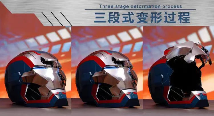 Iron Man War Machine 1:1 Cos Mask Wearable Helmet Remote Voice Control Automatic Helmet Mask Halloween Cosplay Props Adult Gift - Big Tim's Magic Emporium