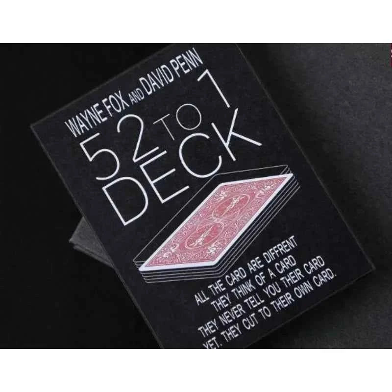 The 52 to 1 Deck  by Wayne Fox and David Penn Card Magic Tricks Props Illusions Fun Close up Gimmicks
