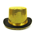 Magician Top Hat Jazz Sparkling Mirror Hat Male And Female Comedians Performing Hats Stage Lighting Focusing Hat