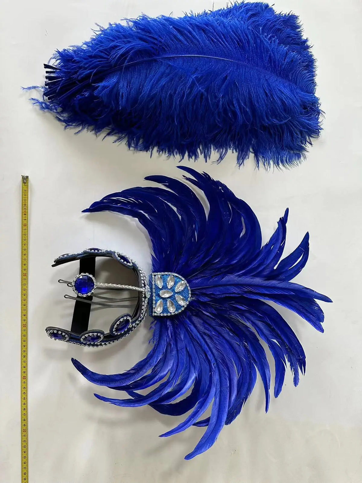 The Stardust Samba Enchantment – Exquisite Feathered Dance & Stage Headdress