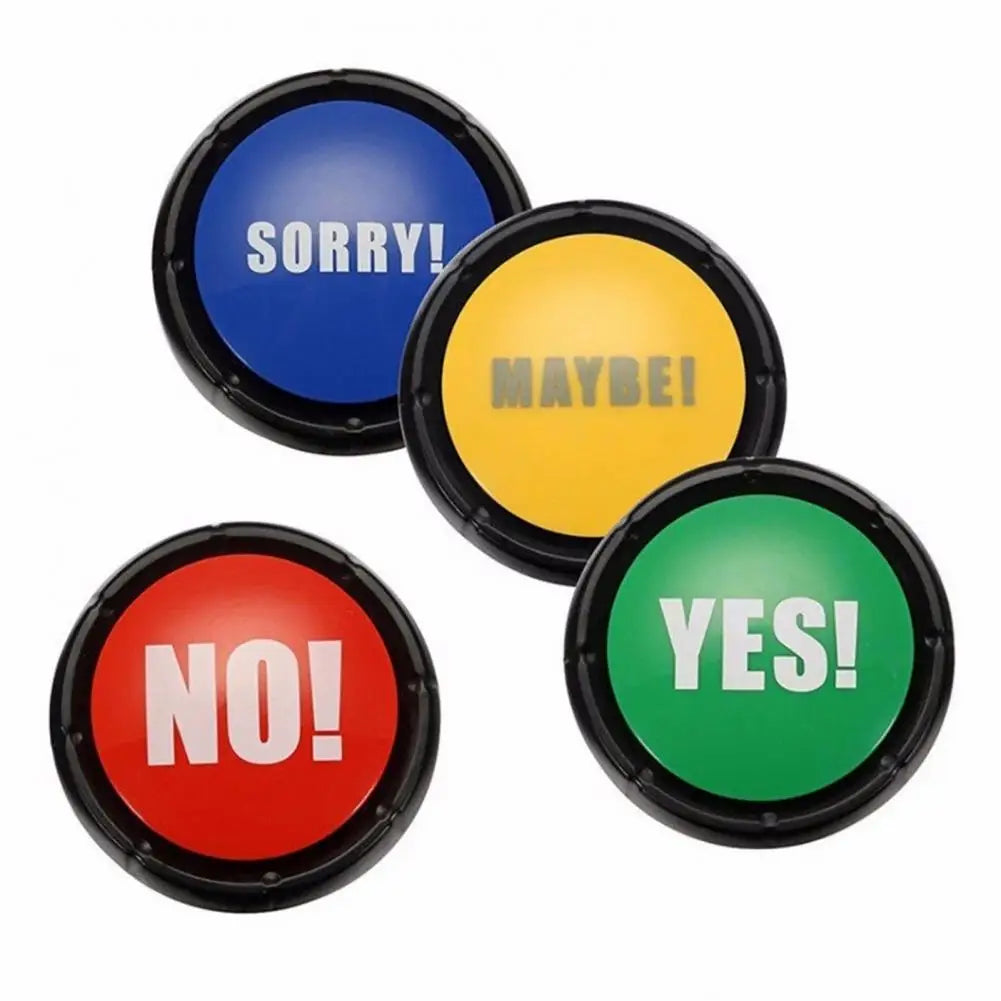 Party Toys Drink Wine Press Sound Button Set Yes No Sorry Maybe Toy Electronic Sound Button Party Holiday DIY Decoration - Big Tim's Magic Emporium