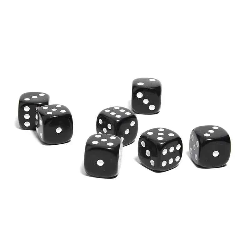 Miracle Dice 7 Black Die and Box Dice Number Change Close up Magic Tricks Mentalism Magicians Prop Gimmick Accessory Illusion