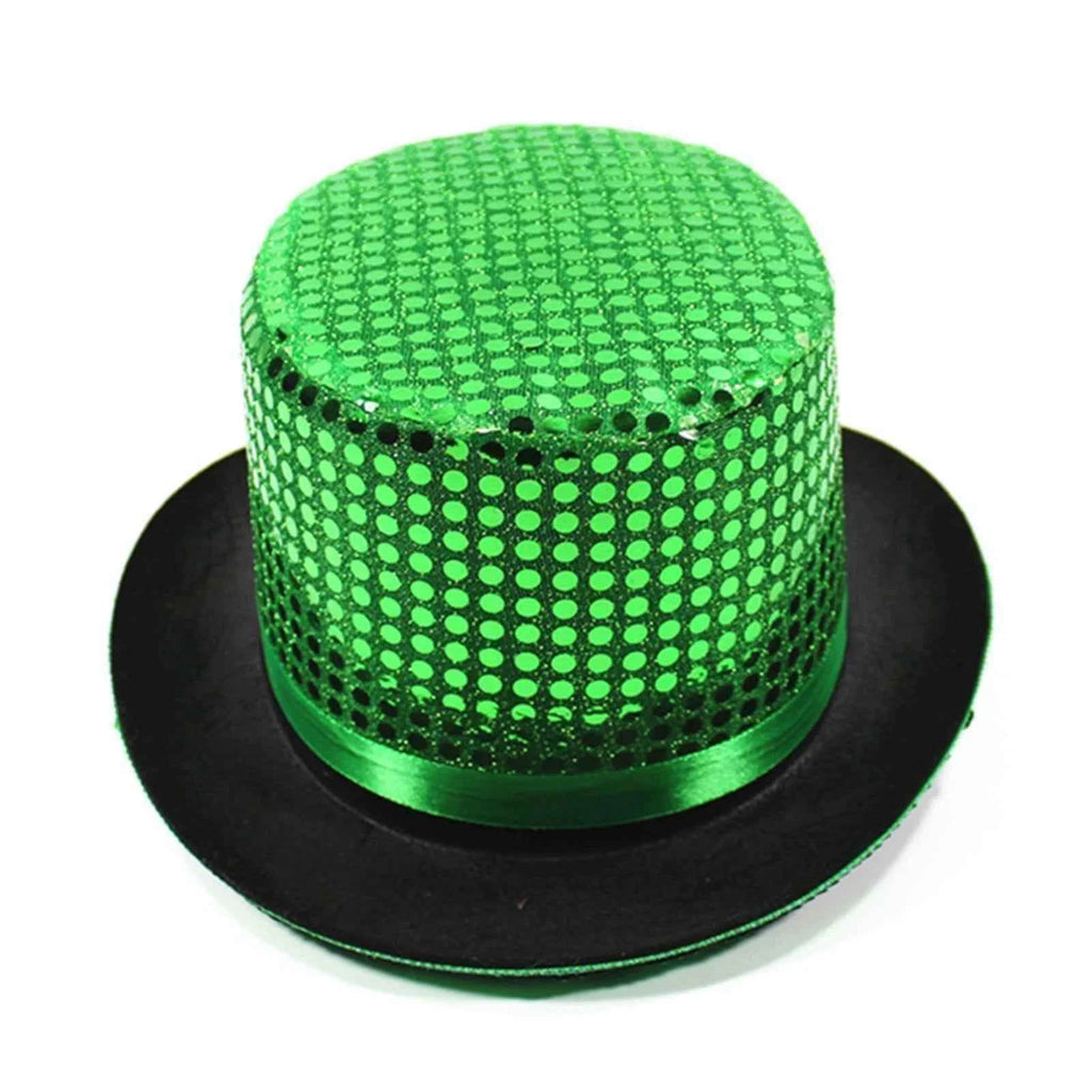 Magician Top Hat Jazz Sparkling Mirror Hat Male And Female Comedians Performing Hats Stage Lighting Focusing Hat