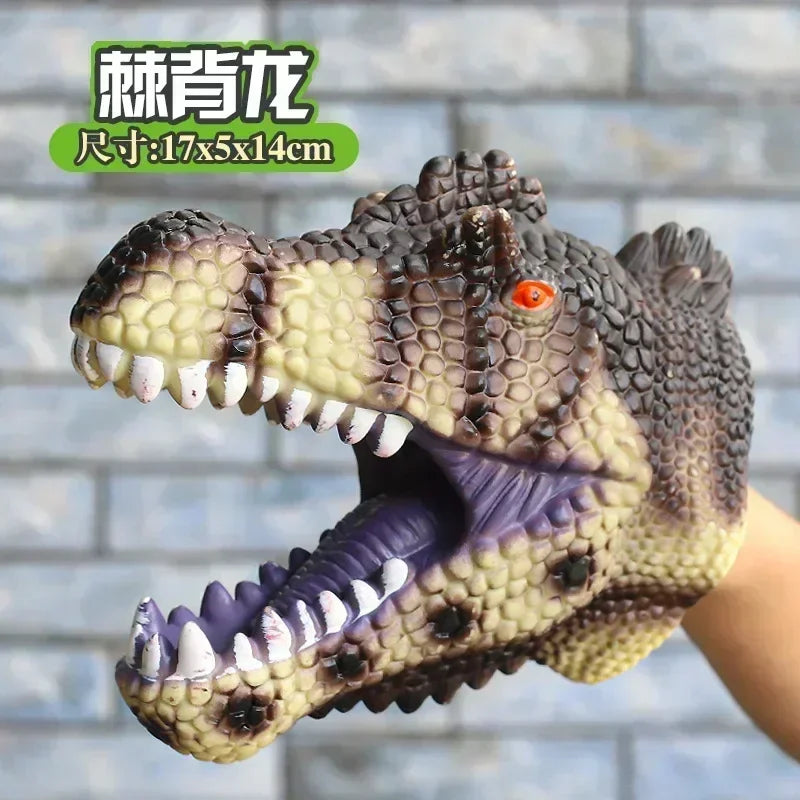 Hand Puppets Dinosaur head Model Toy T-Rex Dino Park Dolls Dinosaur Worlds Soft Toy for Gifts - Big Tim's Magic Emporium