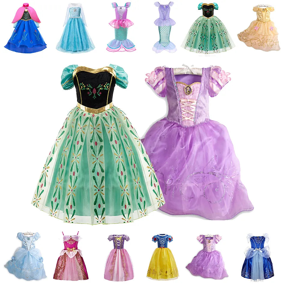 Girls Princess Costume Dress Options