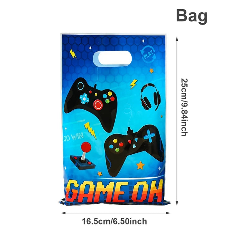 10/25pcs Game Party Gift Bag Electronic Game Theme Birthday Party Decor Happy Birthday Party Gift Bag with Handle Party Supplies - Big Tim's Magic Emporium