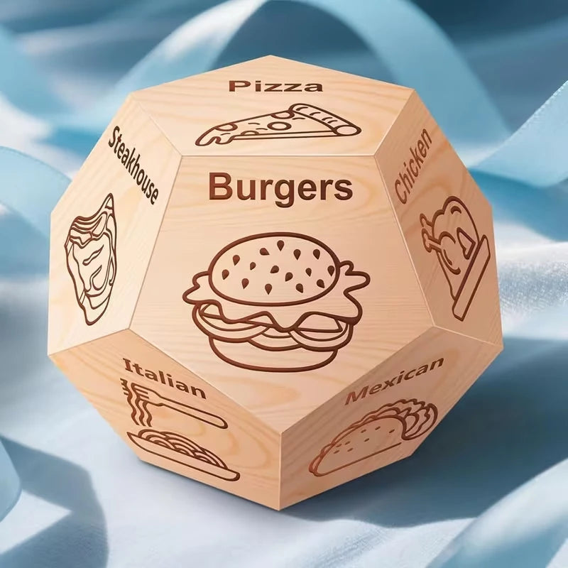 Valentines Day Gifts for Him Her,Date Night Food Decision Dice,Funny Couples Gifts for Boyfriend Girlfriend Anniversary Birthday - Big Tim's Magic Emporium