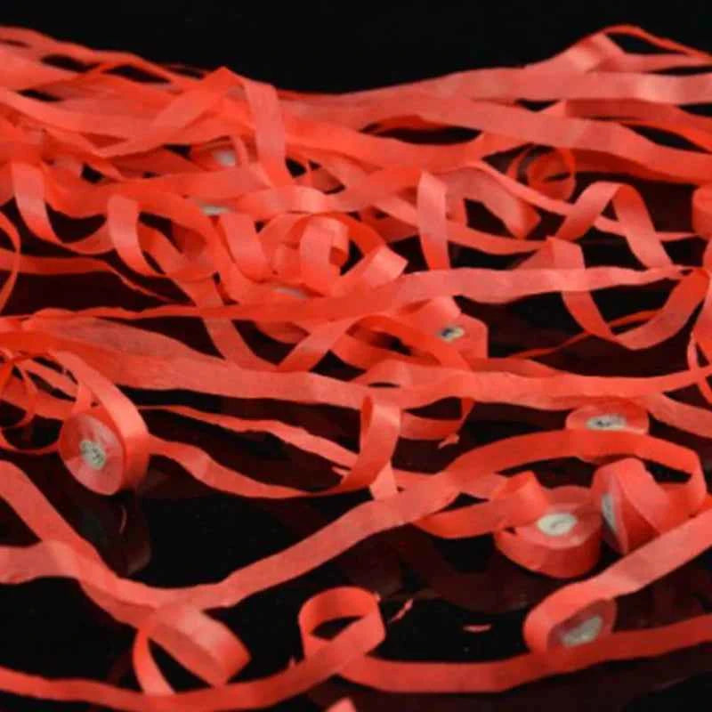 Throw Streamers - Pack of 15 (24 x 6 Meters) Magic Tricks Red Streamers Stage Street Production Magia Accessories Gimmicks Props
