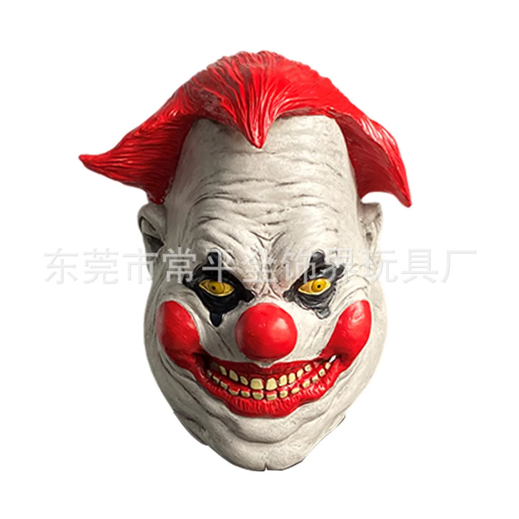 Killer Klowns From Outer Space Demon Clown Mask Killer Joker Latex Masks Cosplay Halloween Carnival Costume Props Adult Helmet - Big Tim's Magic Emporium