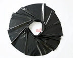 Gothic PU Leather PVC Shiny Flared Pleated Mini A-Line Skirt