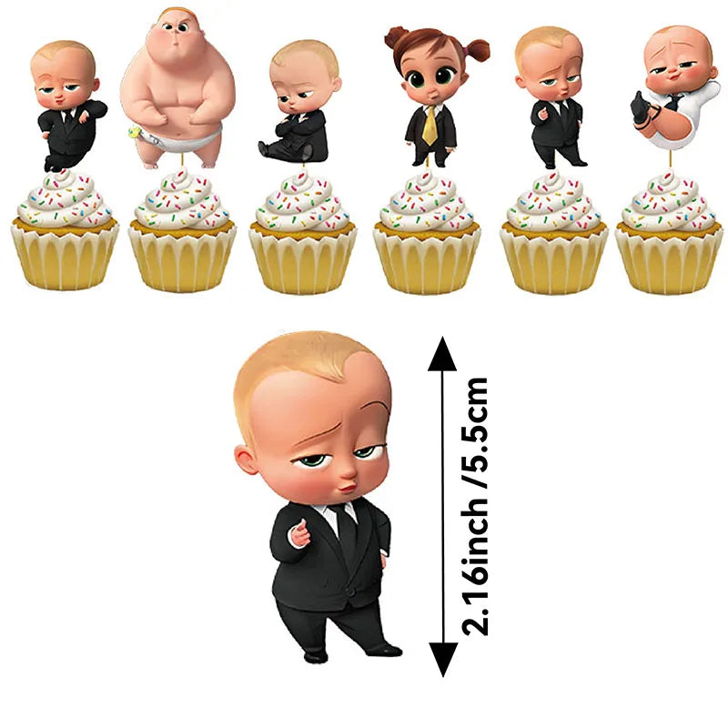 Boss Baby Theme Disposable Party Cake Topper Birthday Party Cake Topper Cake Park Party Decoration Baby Shower Party Supplies - Big Tim's Magic Emporium