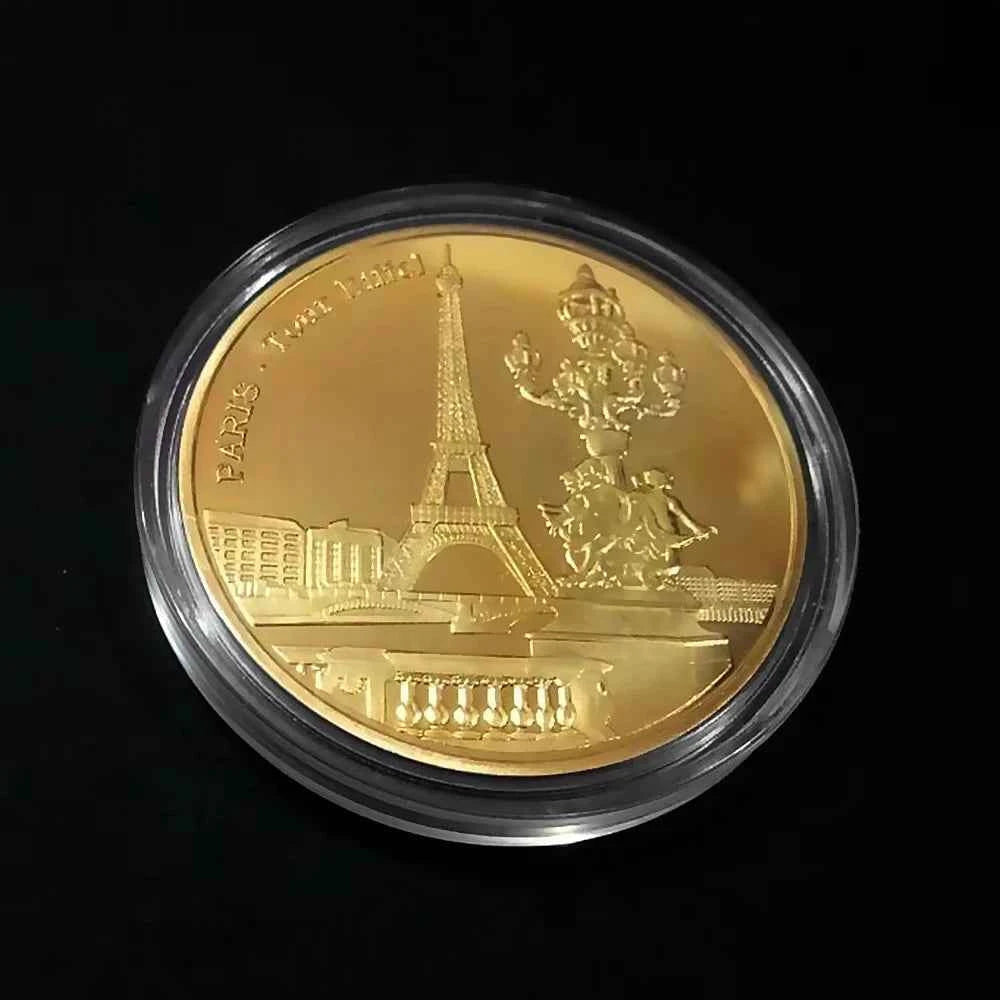 Paris Eiffel Tower Coin Collection Travel Collection Commemorative Coins Commemorative Coins Non-currency