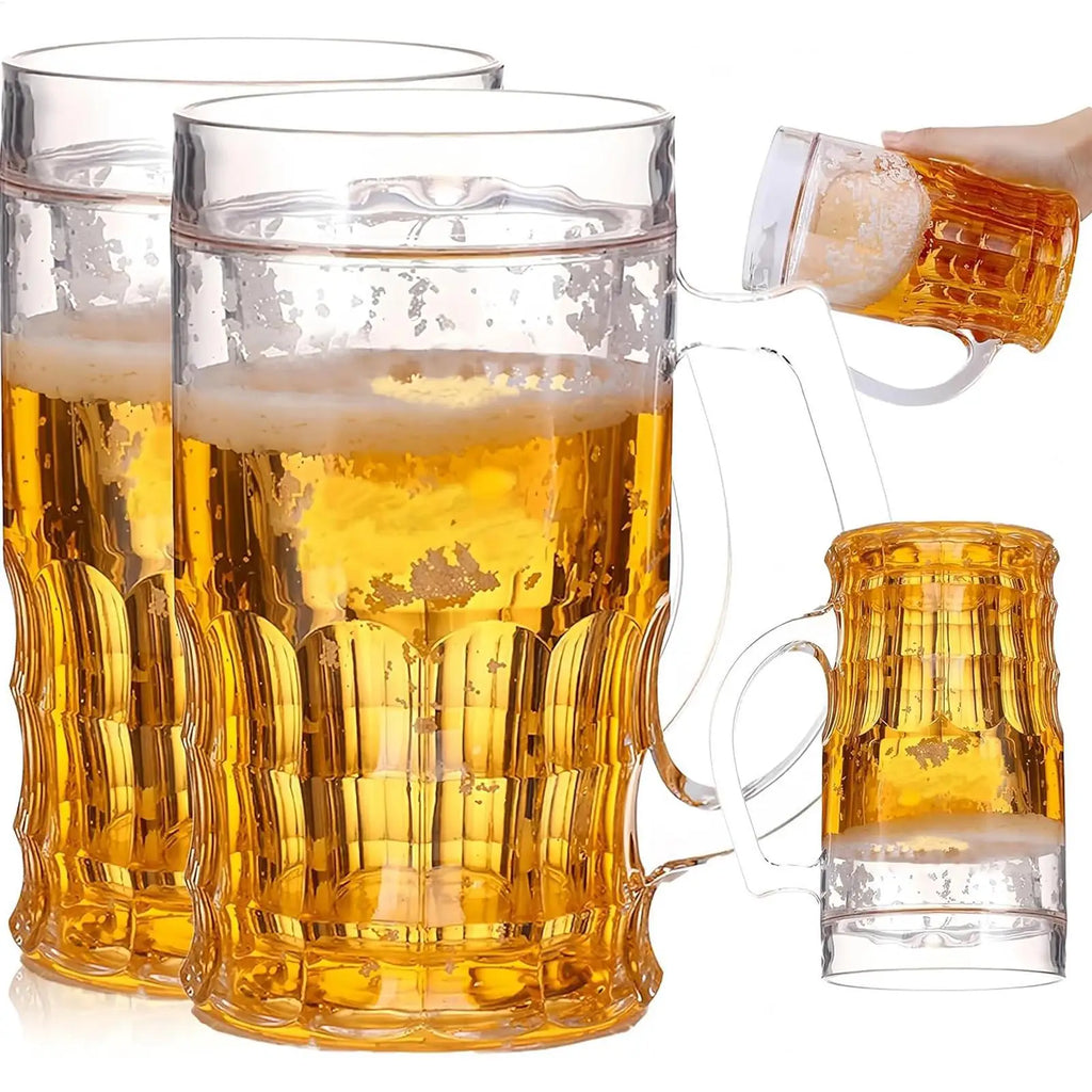 Fake Beer Mug Funny Water Cup, Novelty Prank Toy & Gag Gift for Adults Coworkers, Creative Desk Ornament for Office Home Decor - Big Tim's Magic Emporium