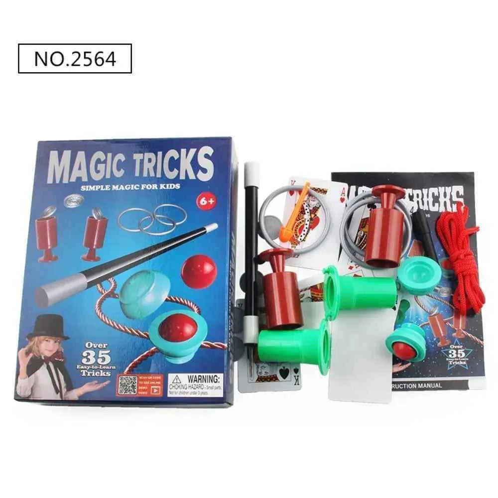 Puzzle Simple Magic Prop Beginners Magic Kit Set for Kids Exciting Magician Tricks Performance Show with Instruction Manual