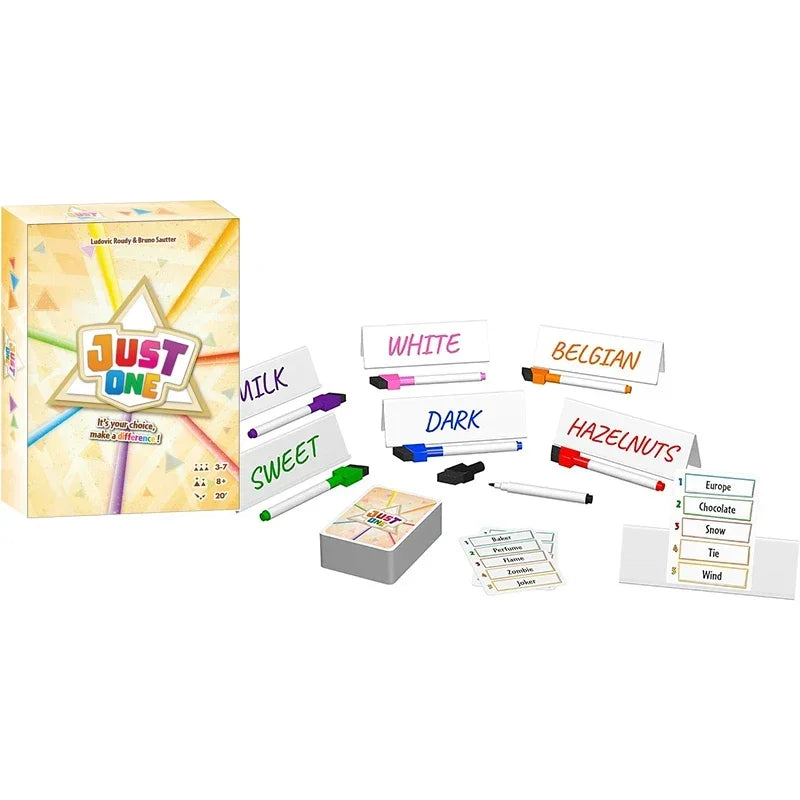 Just One Party Game - Engaging Board Game for Kids and Adults | 3-7 Players Family and friends gathering games - Big Tim's Magic Emporium