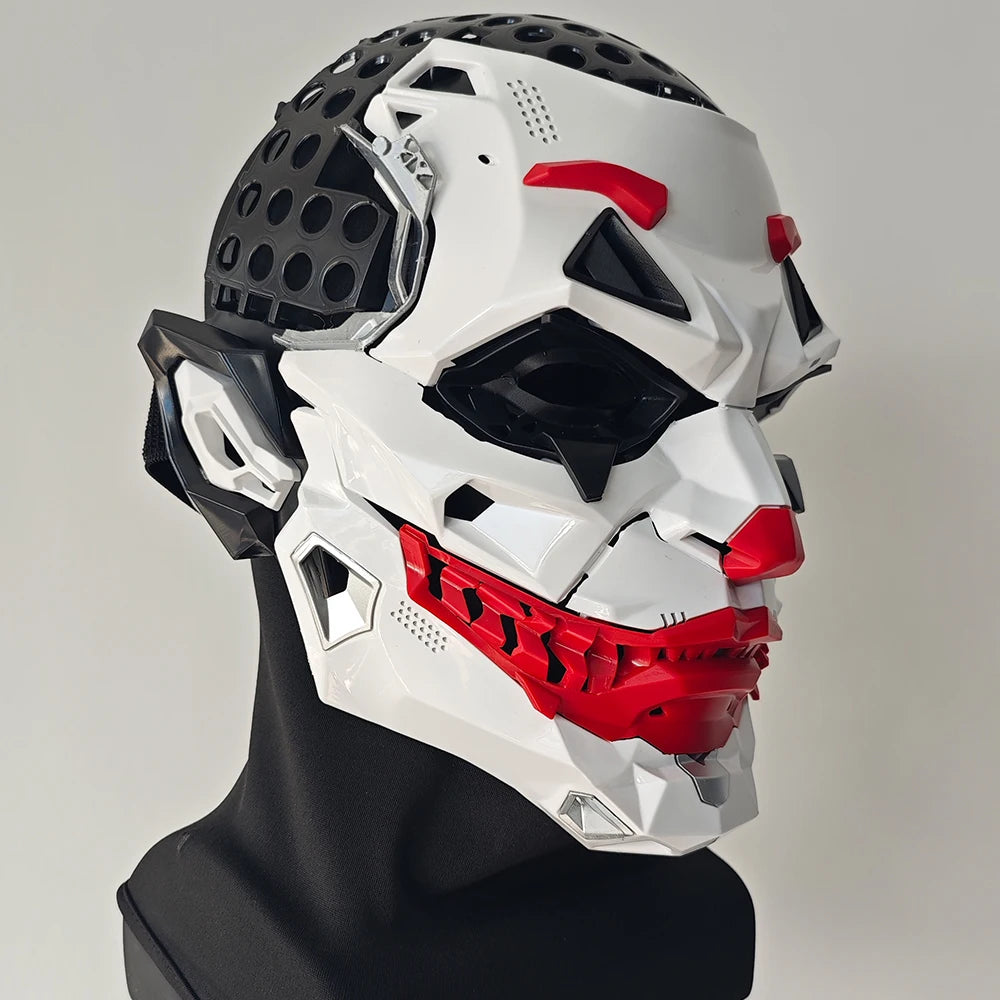 Joker Masks Cyberpunk Masks Clown Braids 2d Cosplay Resin Custom Products Halloween Anime Role-Playing Props And Gifts Toys - Big Tim's Magic Emporium